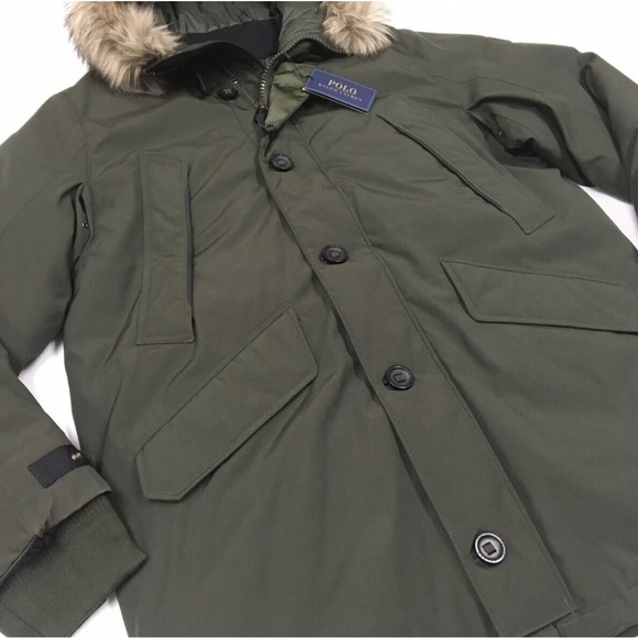 Polo Ralph Lauren Military Army Fur Hooded 650 Down Snorkel Parka… - Picture 8 of 12